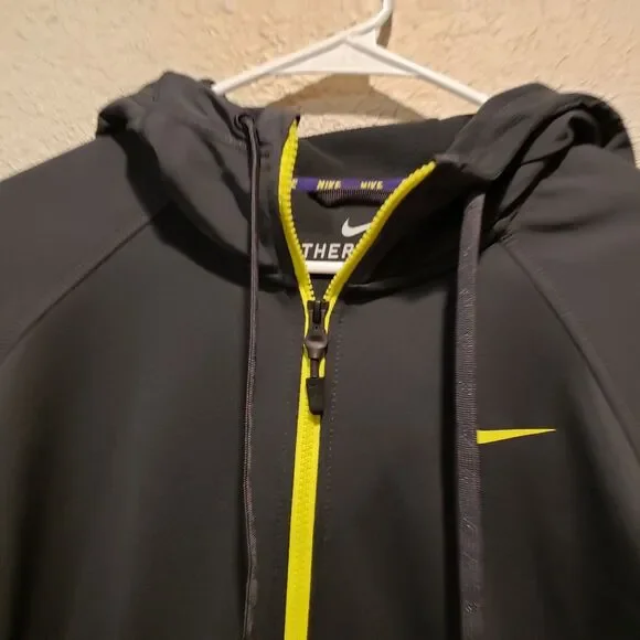 Nike Gray Track Jacket with Yellow Accents - Picture 3 of 9